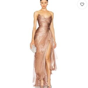 NWT Maria Lucia Hohan Jolie Gown in Crème Brulee